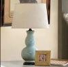 American-style creative ceramic gourd table lamp, bedside lamp, retro living room and study decorative lamp, simple American-style lighting fixtures, European style Specification image